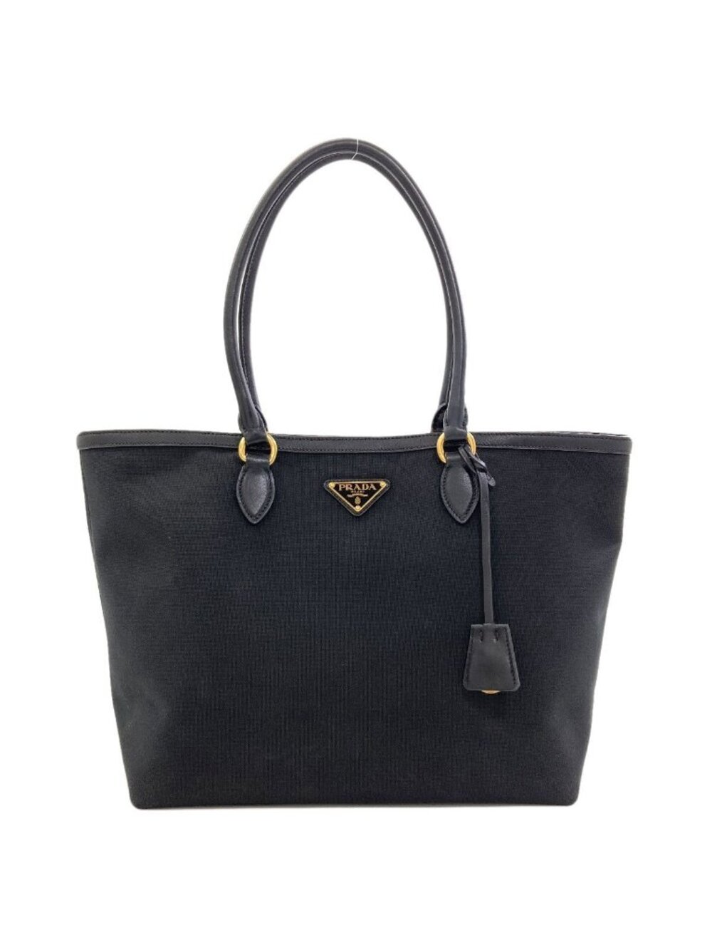 Prada Logo Tote Bag Canvas